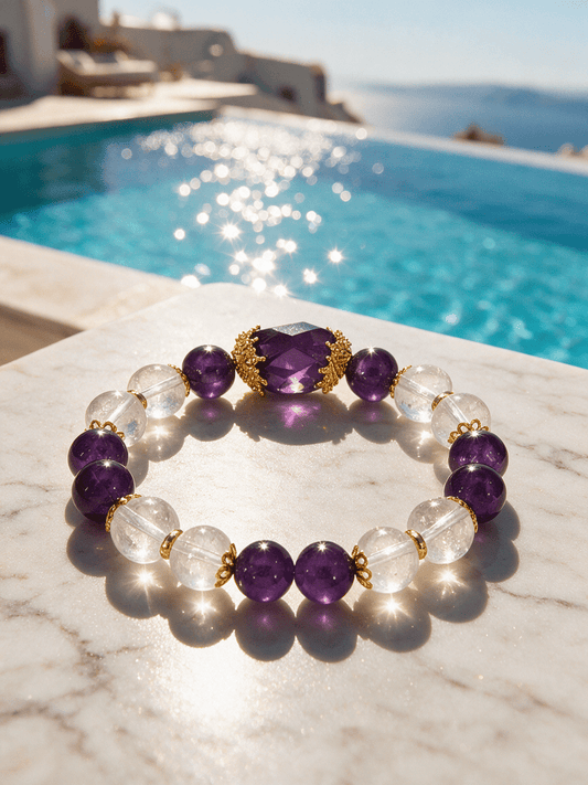 Amethyst bracelet for clarity, intuition and calm - NIAmor