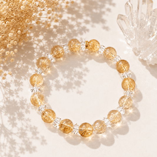 Citrine Light Crystal Bracelet shown as an intention-led Niamor product