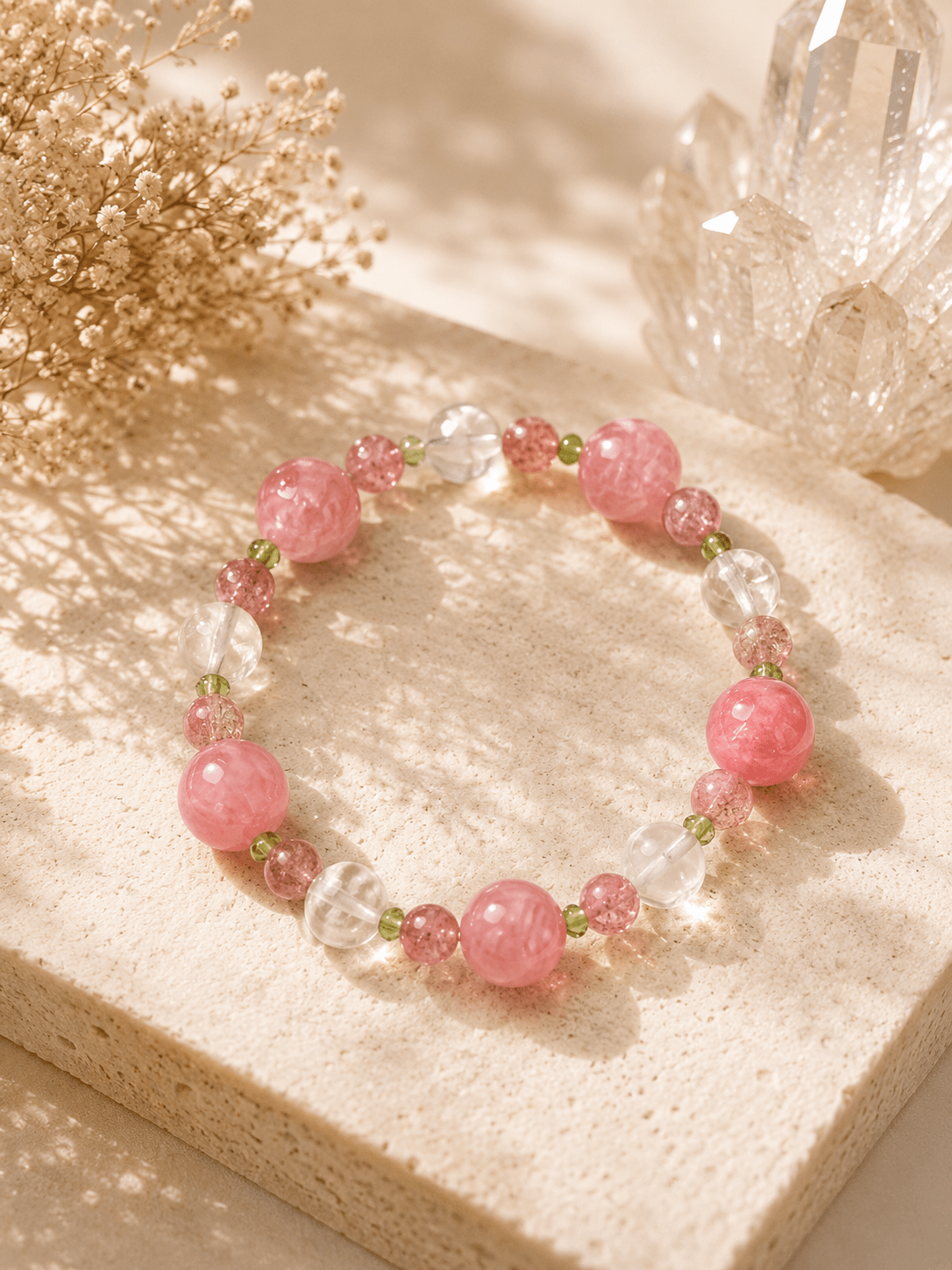Heart Bloom Crystal Bracelet shown as an intention-led Niamor product