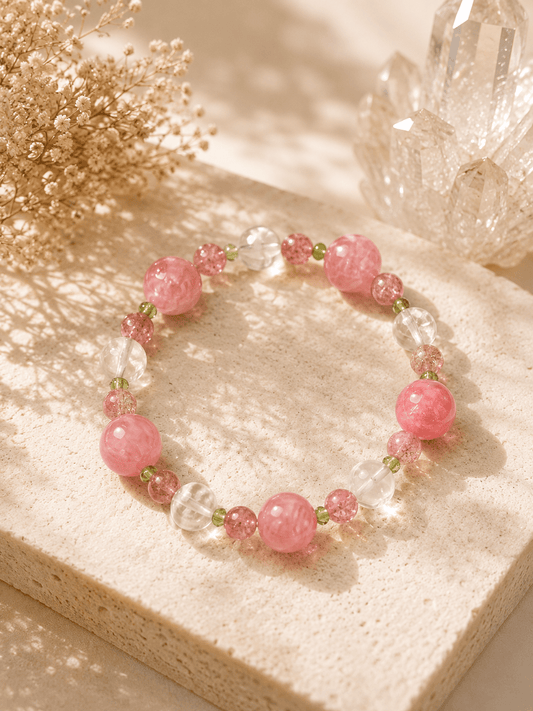 Heart Bloom Crystal Bracelet shown as an intention-led Niamor product