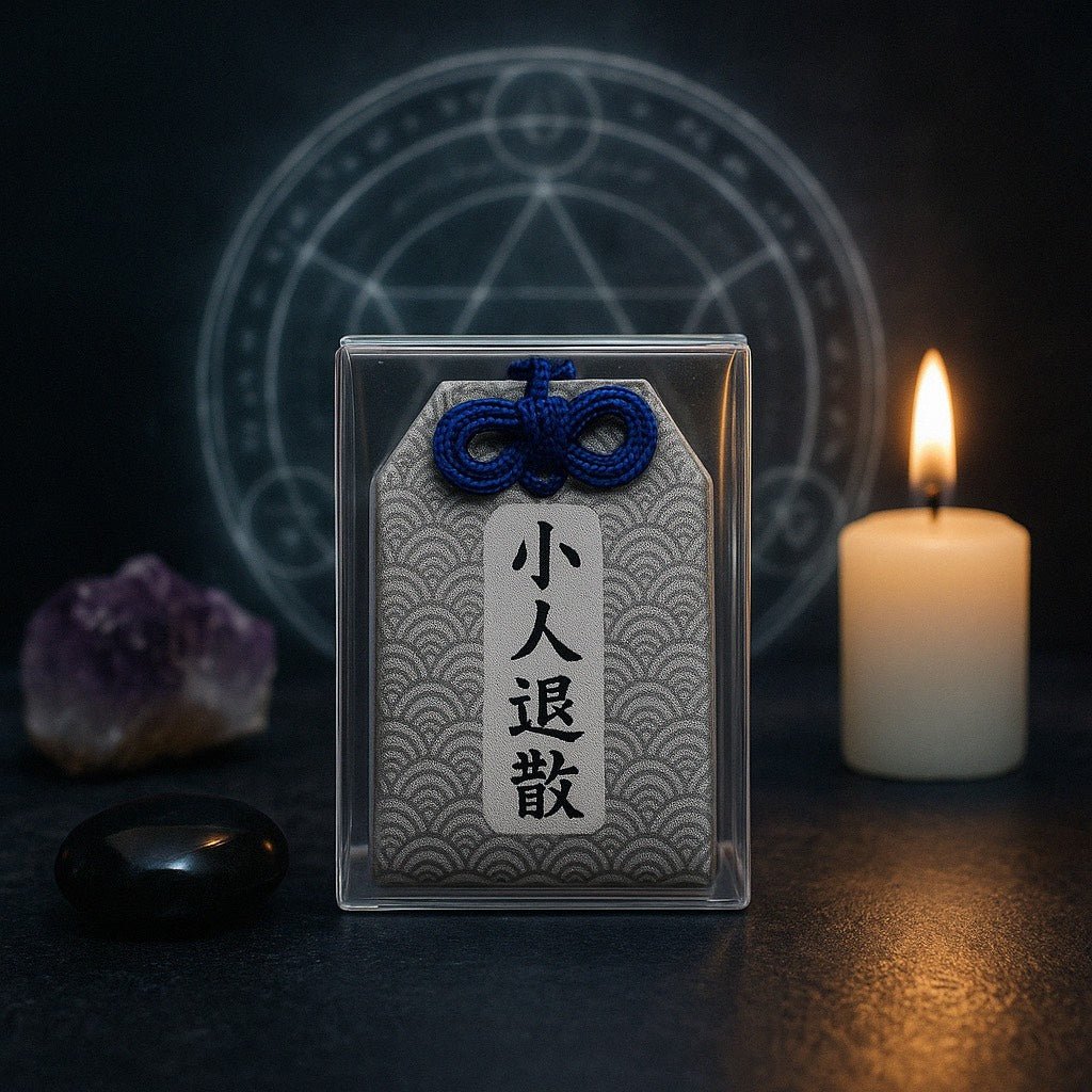 Villains Begone Protection Amulet shown as an intention-led Niamor product