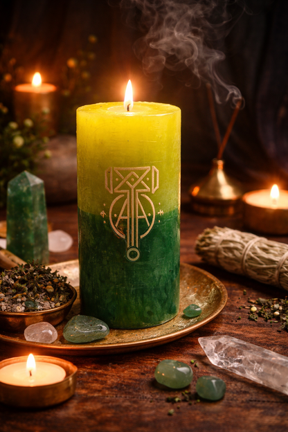 Money Ritual Candle — Open the Gate. Attract the Flow. Keep the Wealth.
