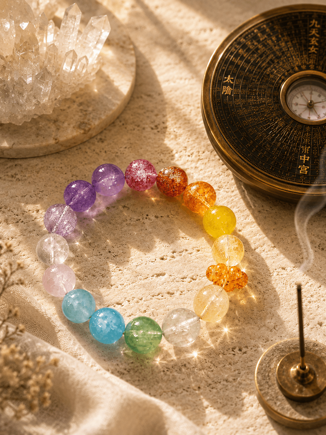 Bespoke Qimen crystal bracelet by Niamor