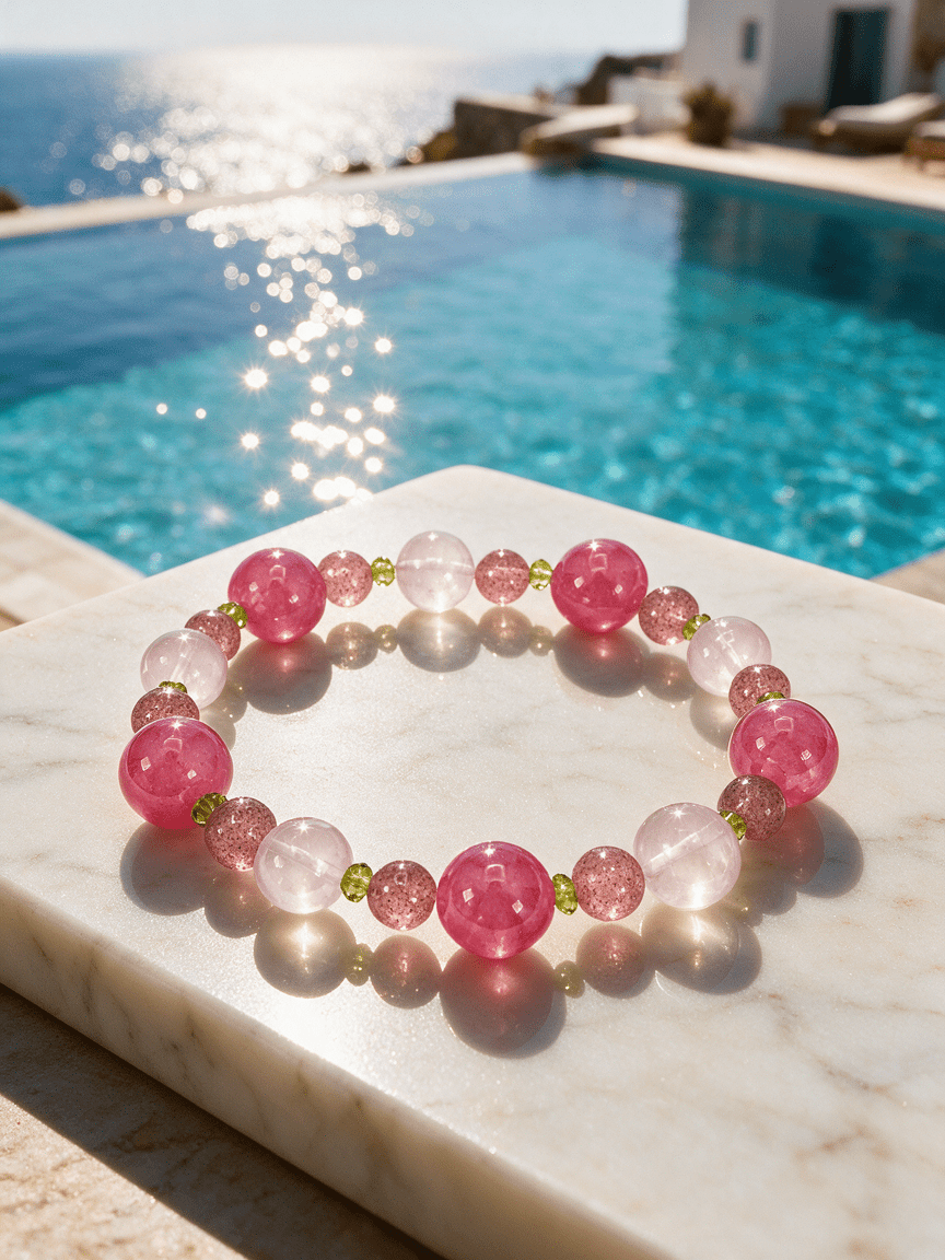 Heart Bloom Crystal Bracelet — Love. Gentleness. Renewal. - Niamor