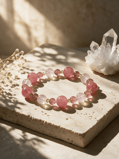 Heart Bloom Crystal Bracelet — Love. Gentleness. Renewal. - Niamor