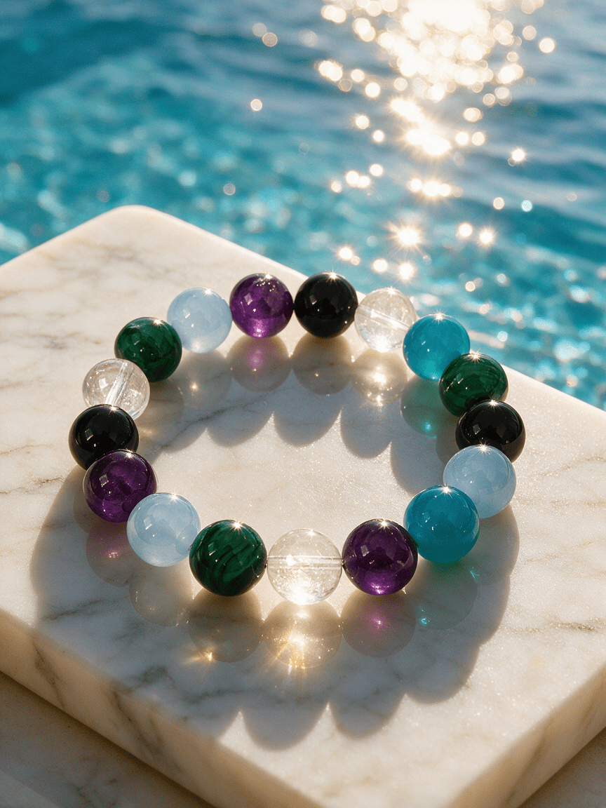 Inner Compass Crystal Bracelet — Intuition. Calm. Protection. - Niamor