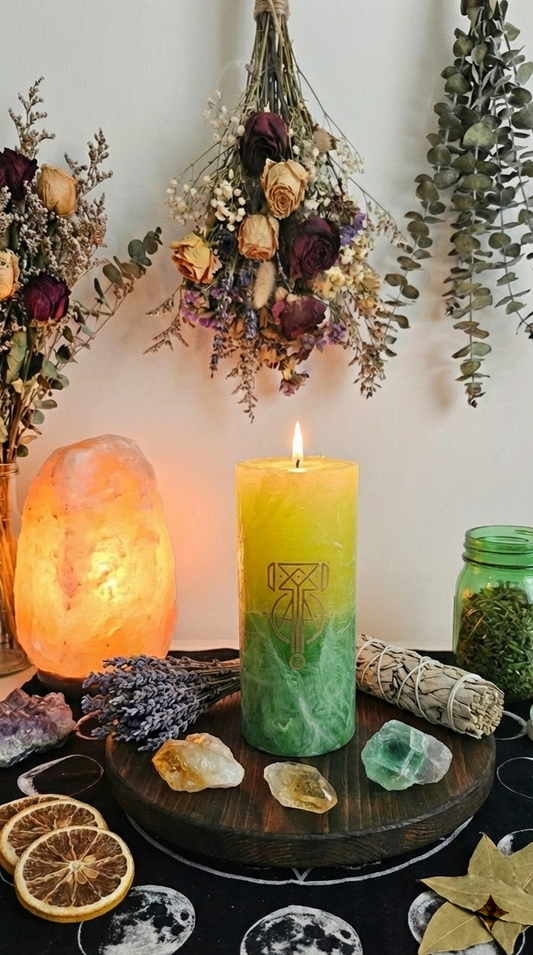 Money Ritual Candle — Open the Gate. Attract the Flow. Keep the Wealth. - Niamor