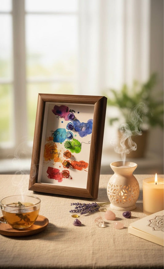 Seven Chakras Crystal Frame — Align. Balance. Activate. - Niamor
